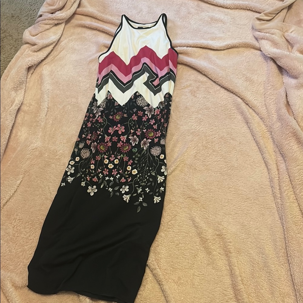 Ted Baker London Seenaa Print Jersey Midi Dress